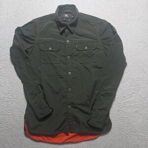 Vintage Ralph Lauren RLX Polo Sport Women S Nylon Utility Shirt Jacket Green
